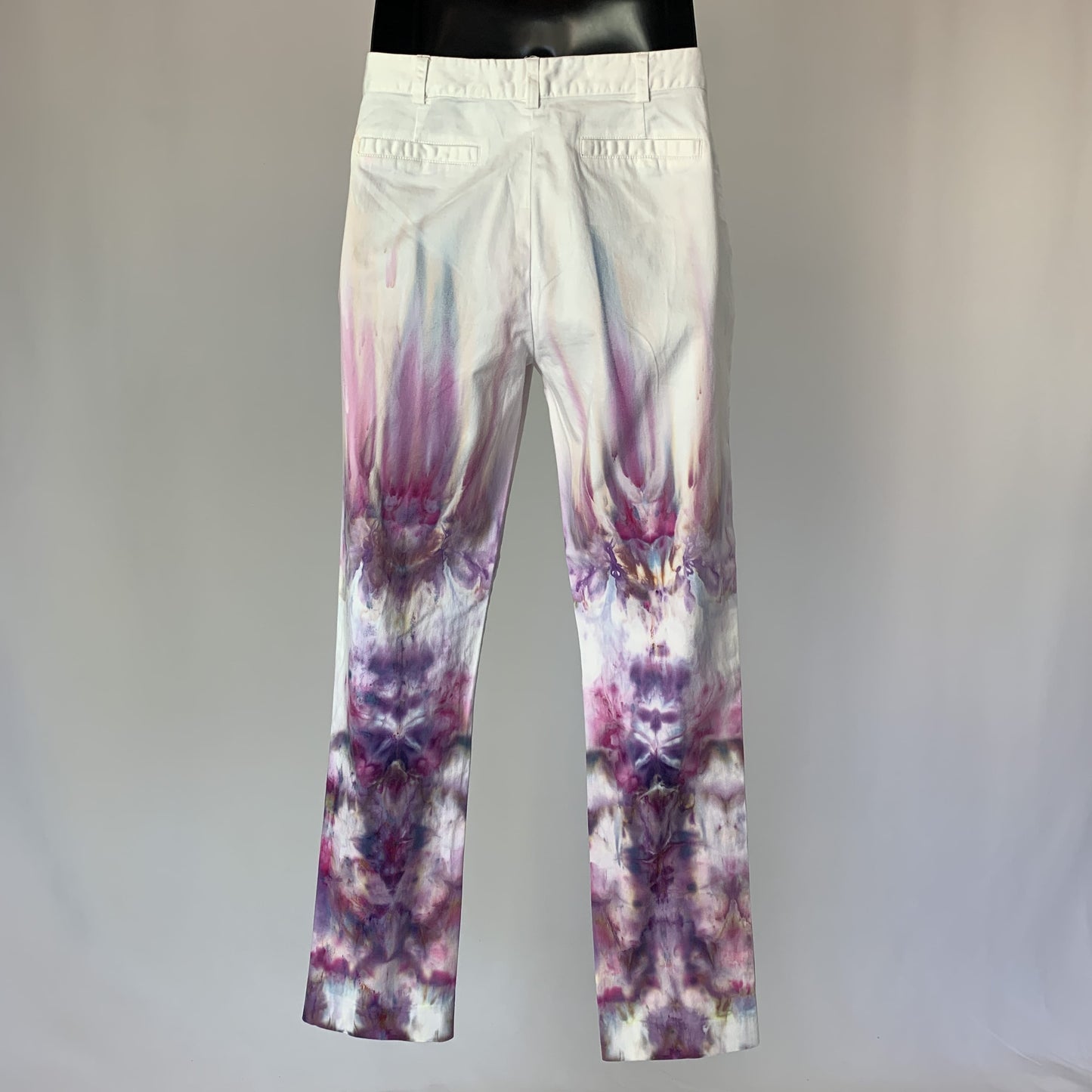 Magenta Fractals | Skinny leg pants | 33” waist