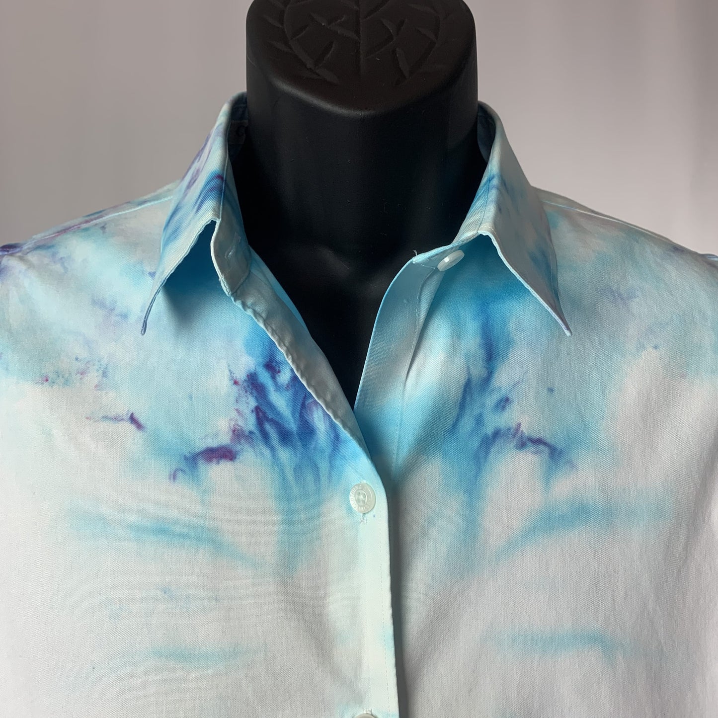 Blue and Purple Watercolor Fantasy | Shirt | 41" chest