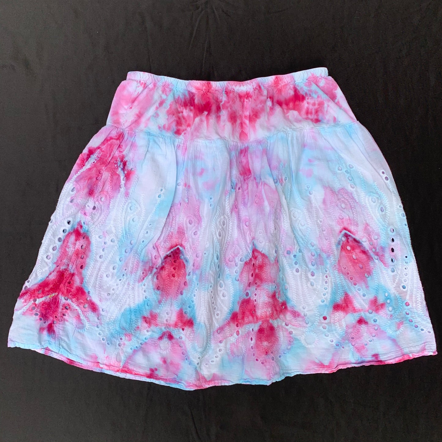 Pink and Blue Pastel Fantasy | Skirt | 28-38” waist