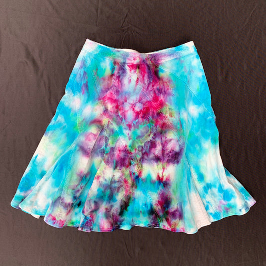 Turquoise and Fuchsia Delight | Skirt | 32” waist