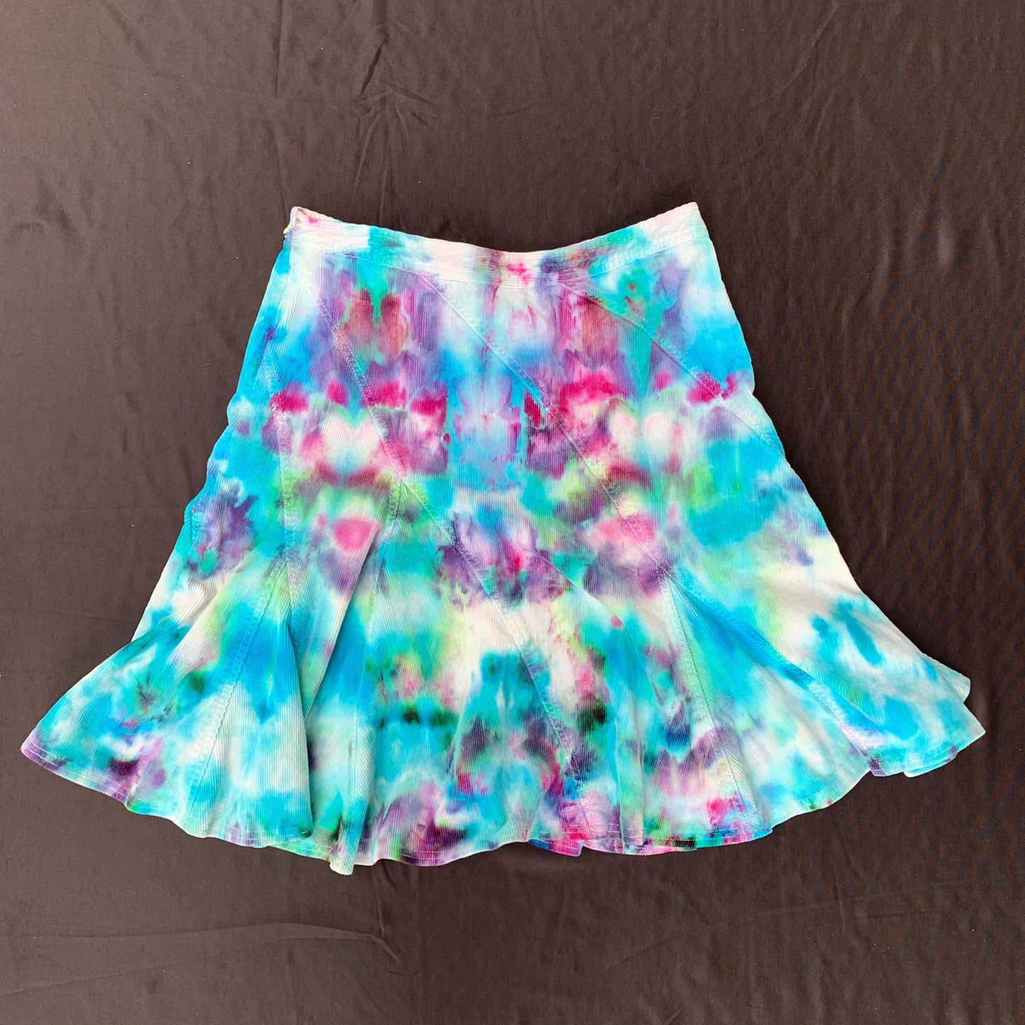 Turquoise and Fuchsia Delight | Skirt | 32” waist